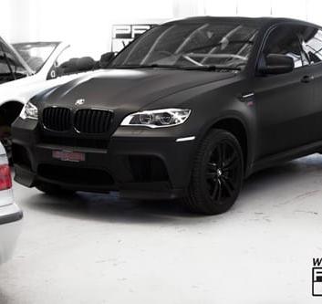 BMW X6 Matte Car Wrapping Black