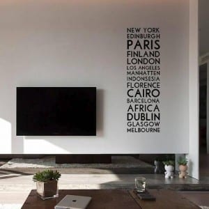 Cities Wall Vinyl