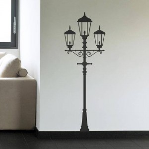 Lamp post wall art