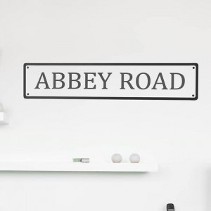Road sign wall sticker