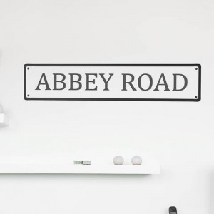 Road sign wall sticker