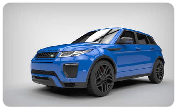 gloss blue gloss black wing mirror wraps evoque