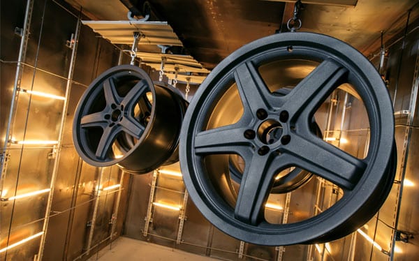 Powder coated alloys