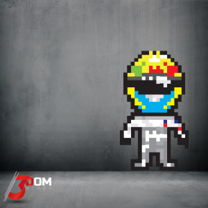 Pixel Art Wall Art Decal - Gutierrez F1 | 3Dom Wraps