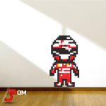 Pixel Art Wall Art Decal - Kimi F1 | 3Dom Wraps