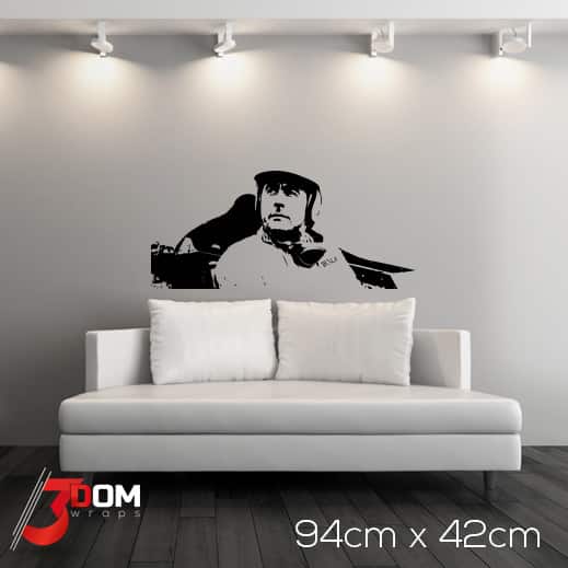 Legends Wall Art Decal - Jack Brabham | 3Dom Wraps