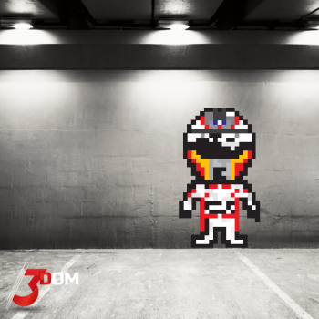 Pixel Art Wall Art Decal - Bianchi F1 | 3Dom Wraps