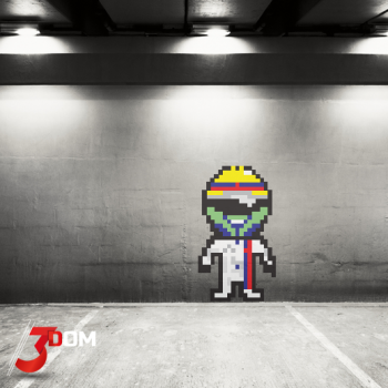 Pixel Art Wall ArtDecal - Massa F1 | 3Dom Wraps