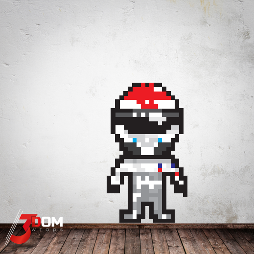 Pixel Art Wall Art Decal - Sutil F1 | 3Dom Wraps