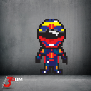 Pixel Art Wall Art Decal - Vergne F1 | 3Dom Wraps