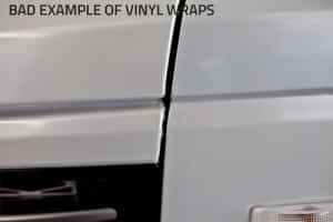 Peeling Vinyl Wrap Doors