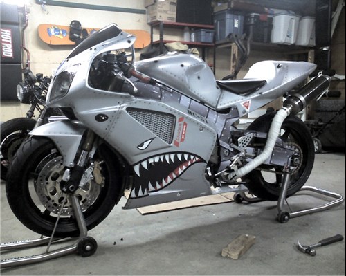 Motorbike graphics installed professionally