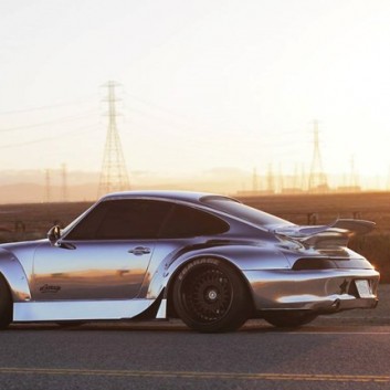 Porsche 993 911 Chrome Wrap