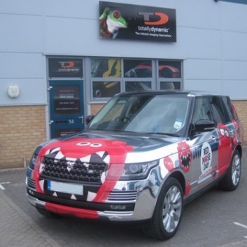 Range Rover Custom Chrome Full Vinyl Wrap