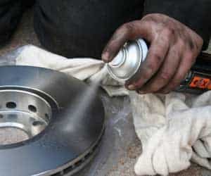 car brake cleaning