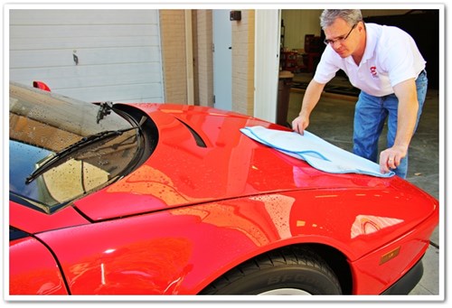 car drying after wash