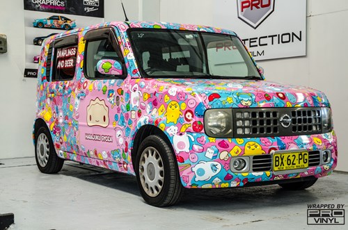 hello kitty car wrap