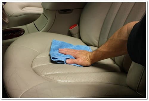 leather car seat cleaning