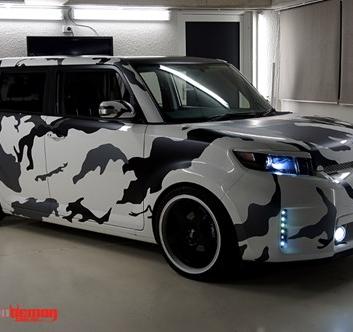 toyota rukus camo vinyl wrap