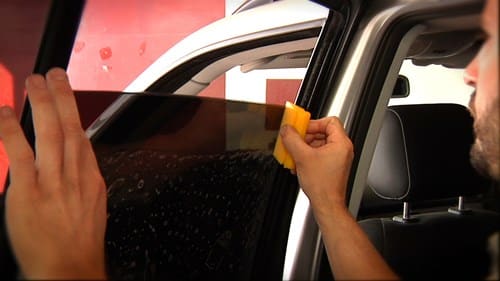 window tint film application