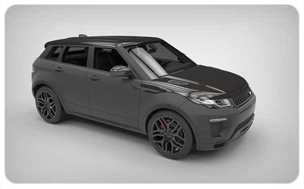 Matte-black-Range-Rover-carbon-fibre-bonnet
