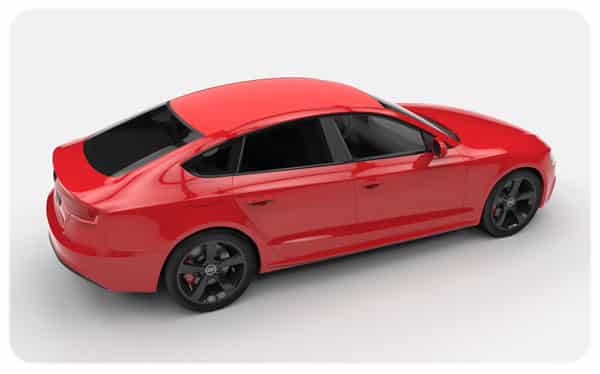 Matte red roof wraps audi s5