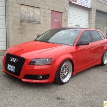 Audi A3 Gloss Car Wrap Red