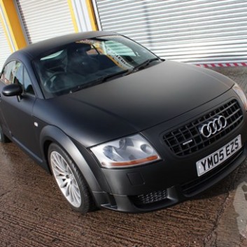 Audi TT Satin Vinyl Wrap Black