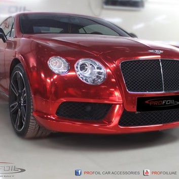 Bentley Continental GT V8 Chrome Wrap