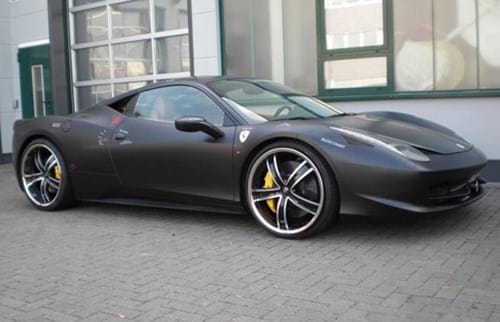 Matte Grey Ferrari Wrap – Custom Vehicle Wraps