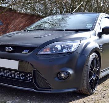 Black Ford Focus RS Satin Car Wrap