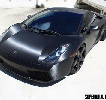 Lamborghini Gallardo Brushed Vinyl Wrap on car