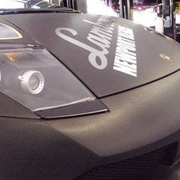 Lamborghini Gallardo Carbon Fibre Vinyl Car Wrap