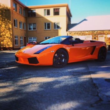 orange Lamborghini Gallardo Spyder Gloss Car Wraps