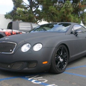 Black Bentley Continental GT Matte Car Wraps