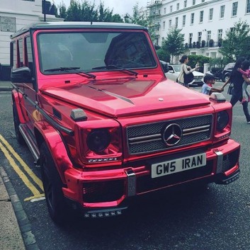 Mercedes G Class All terrain red chrome metallic wrap