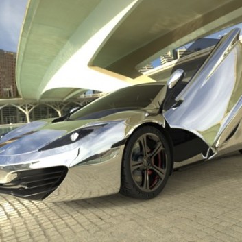 McLaren MP4-12C,Chrome Car Wrap