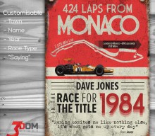 Classic Motorsport customisable sign art – Monaco