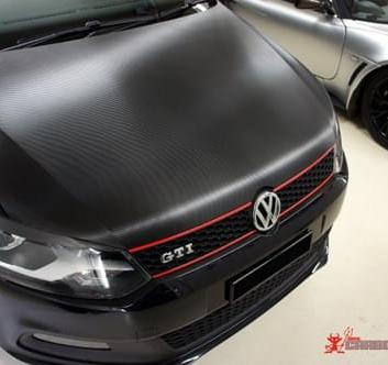 VW Polo GTi Carbon Fibre Bonnet Wrap